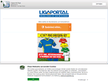 Tablet Screenshot of ligaportal.at